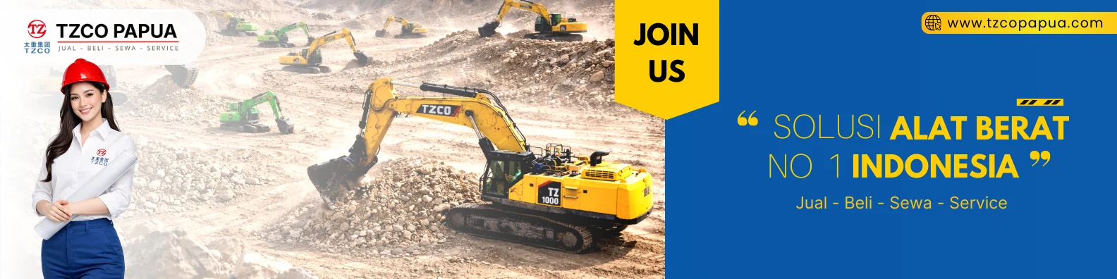 tzco jayapura - tzco papua - alat berat jayapura